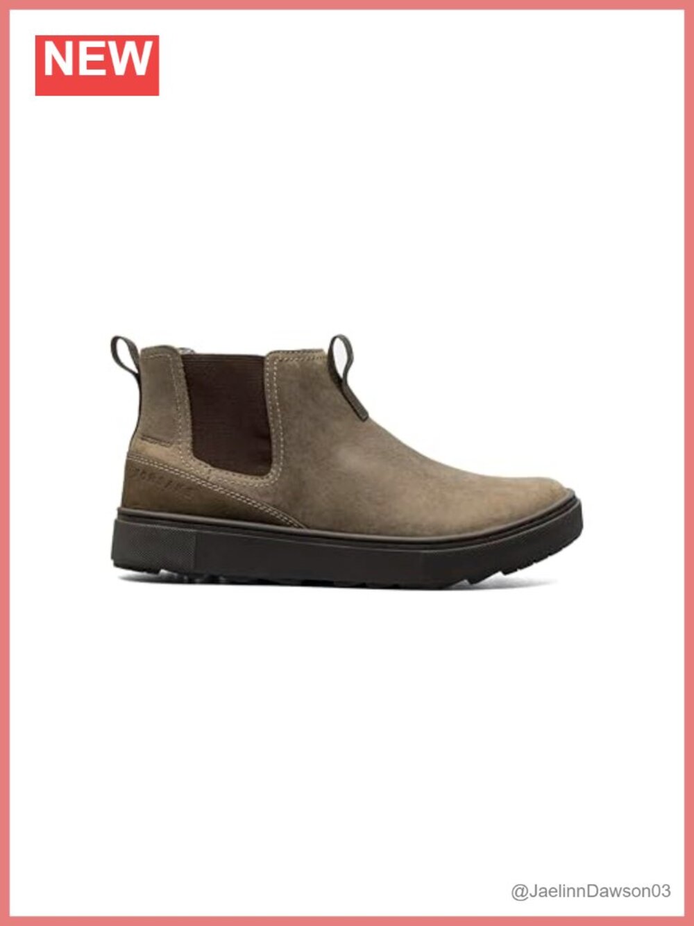 Women's Waterproof Leather Chelsea Boots Ankle High Slip-On Durable Sole